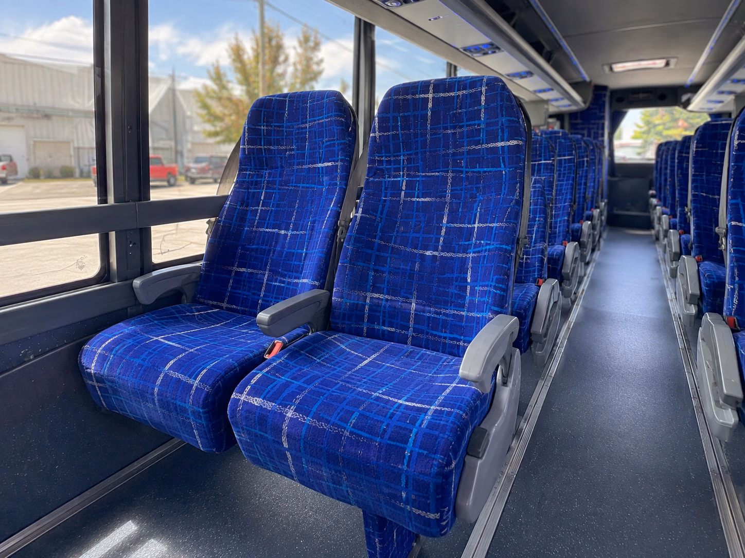 davie charter bus rental interior