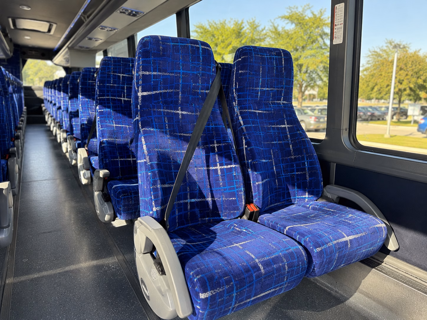 pompano beach charter bus rental inside