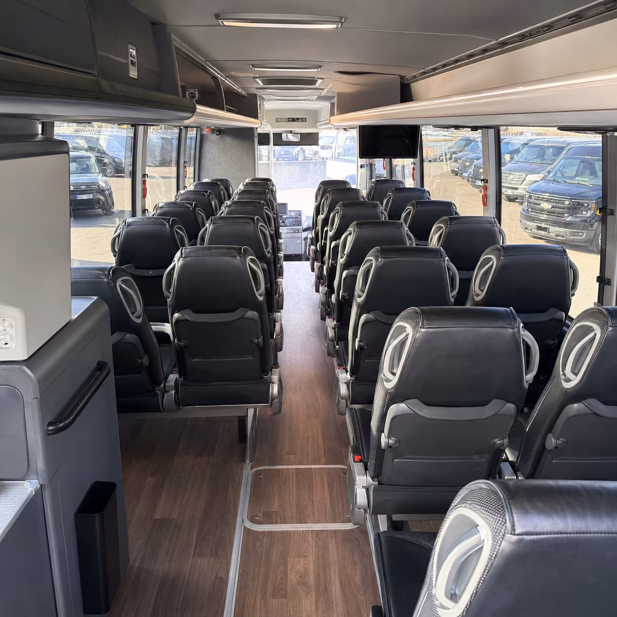 use a charter bus to move corporate groups to amerant bank arena events