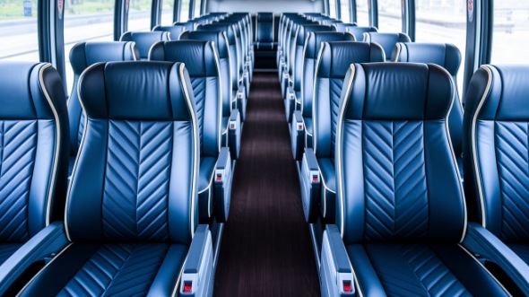 54 passenger charter bus inside fort lauderdale