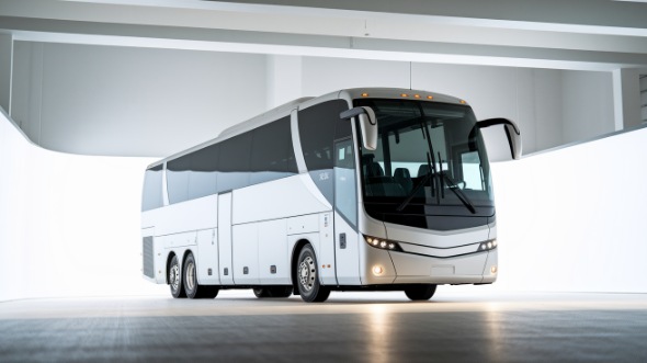 56 passenger charter bus exterior